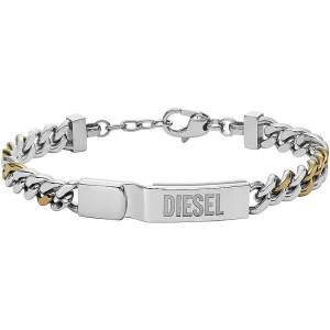 Diesel Bicolor-Stahlarmband für Herren DX1457931