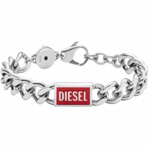 Diesel Markantes Stahlarmband für Herren DX1371040