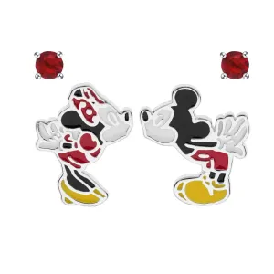 Disney Silbernes Ohrringen-Set Mickey and Minnie Mouse SS00004SRRL.CS