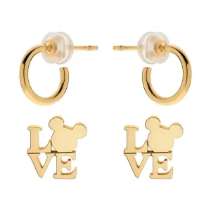 Disney Vergoldetes Ohrringe-Set für Mädchen Mickey Mouse S600152YL-B.CS