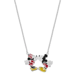 Disney Wunderschöne silberne Halskette Mickey und Minnie Mouse NS00030SL-157.CS