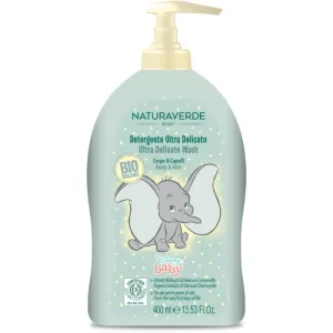 Disney Naturaverde Baby Ultra Delicate Wash Duschgel & Shampoo 2 in 1 für Kinder ab der Geburt 400 ml