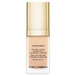 Dolce & Gabbana Mattes flüssiges Make-up Velvetskin (Natural Matte Foundation) 30 ml Caramel