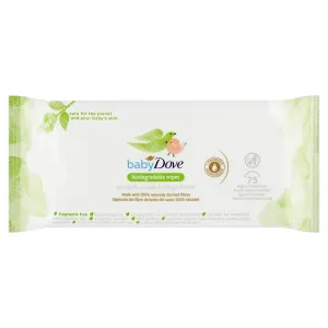 Dove Baby Biodegradable Wipes sanfte Feuchttücher für Kleinkinder 75 St