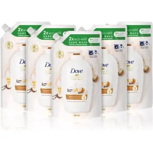 Dove Pampering Care flüssige Seife für die Hände 5 x 500 ml (vorteilhafte Packung) Ersatzfüllung