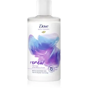 Dove Bath Therapy Renew Dusch- und Badgel Wild Violet & Pink Hibiscus 400 ml