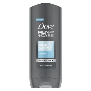 Dove Men+Care Clean Comfort feuchtigkeitsspendendes Duschgel für Gesicht, Körper und Haare 250 ml