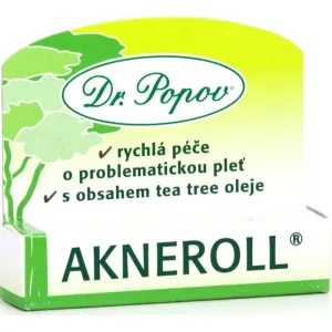 Dr. Popov Akneroll with tea tree Lokalpflege für Unvollkommenheiten wegen Akne Haut 6 ml
