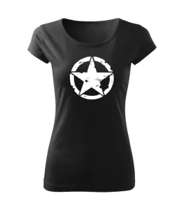 DRAGOWA Damen Kurzshirt star, schwarz 150g/m2