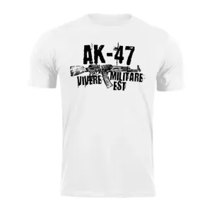 DRAGOWA Kurz-T-Shirt Seneca AK-47, weiß 160g/m2