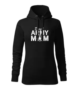 DRAGOWA Damensweatshirt mit Kapuze army mom, schwarz 320g/m2 #1224971