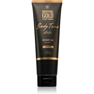 Dripping Gold Luxury Tanning Body Tune Selbstbräunercreme für Körper und Gesicht mit Sofort-Effekt Ultra Dark 125 ml