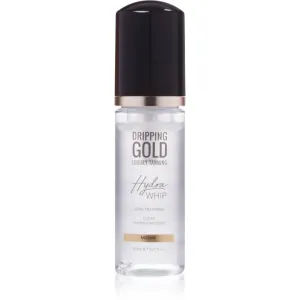 Dripping Gold Luxury Tanning Hydra Whip transparenter Selbstbräunungsschaum für Körper und Gesicht Farbton Medium 150 ml