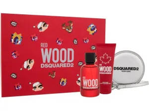 Dsquared² Red Wood - EDT 100 ml + Duschgel 100 ml + kleines Portemonnaie