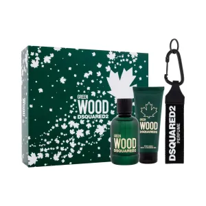 Dsquared² Green Wood - EDT 100 ml + Duschgel 100 ml + Schlüsselanhänger
