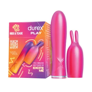 Durex 2-in-1-Vibrator mit Stimulationsspitze Play
