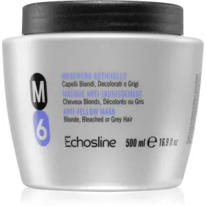 Echosline Anti-Yellow M6 Maske für die Haare neutralisiert gelbe Verfärbungen 500 ml