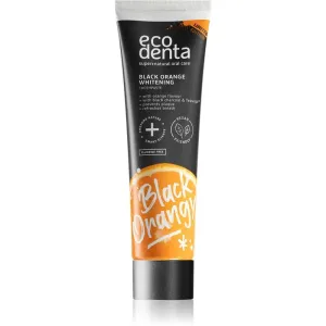 Ecodenta Expert Black Orange Whitening schwarze Zahnweißercreme ohne Fluor Geschmack Orange 100 ml