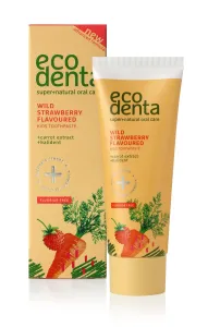 Ecodenta Green Wild Strawberry Flavoured Zahnpasta für Kinder ohne Fluor 75 ml