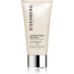 Eisenberg Pure White Masque Crème Relaxant feuchtigkeitsspendende und aufhellende Maske gegen Pigmentflecken 75 ml