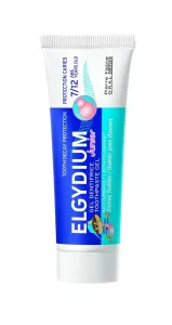 ELGYDIUM Gel Zahnpasta mit Fluorinol und Kaugummi Geschmack für Kinder von 7-12 Jahren Junior 50 ml