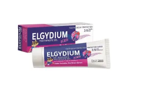 ELGYDIUM Gel Zahnpasta mit Fluorinol und Waldfruchtgeschmack für Kinder von 2-6 Jahren 50 ml