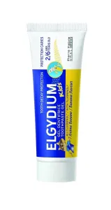 ELGYDIUM Gel Zahnpasta mit Fluorinol und Bananengeschmack für Kinder von 2-6 JahrenKids 50 ml