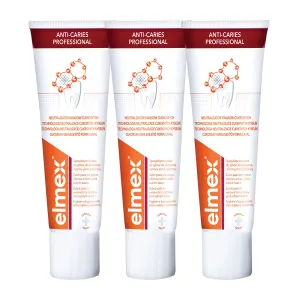 Elmex Anti-Caries Professional Zahnpasta mit Karies-Schutz 3 x 75 ml