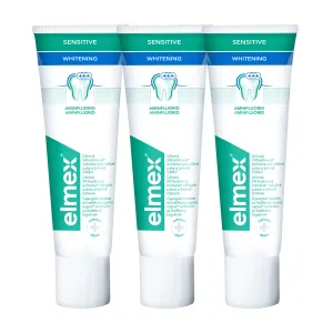 Elmex Aufhellende Zahnpasta für empfindliche Zähne Sensitive Whitening 3 x 75 ml