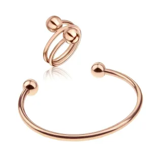 Emily Westwood Bezauberndes Bronze-Schmuckset WS099R (Ring, Armband)