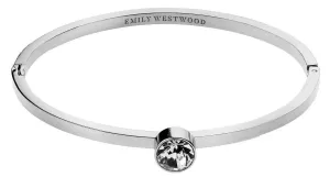 Emily Westwood Massives Stahlarmband mit Kristall WB1011S