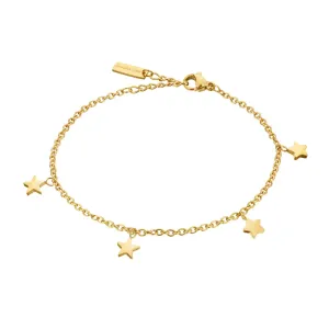 Emily Westwood Schickes vergoldetes Armband mit Anhängern WB1046G