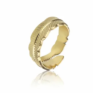 Emily Westwood Stilvoller vergoldeter Ring EWR23028G