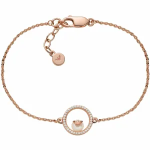 Emporio Armani Ein bezauberndes Armband aus Bronze mit einer Perle EG3521221