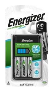 Energizer Batterieladegerät ENR 1HR Ladegerät EU + 4AA 2300 mAh