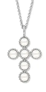 Engelsrufer Bezaubernde Silberkette mit Perlenkreuz ERN-GLORY-CROSS (Kette, Anhänger)