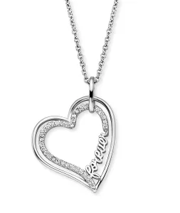 Engelsrufer Romantische Silberkette mit Herzen ERN-FOREVER-ZI (Halskette, Anhänger)