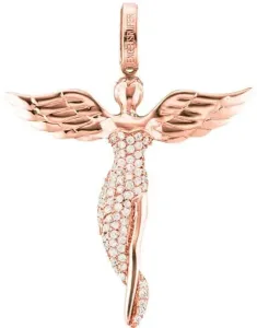 Engelsrufer Rosévergoldeter Silberanhänger Engel mit Zirkonen ERP-ANGEL-R 5,2 cm