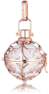 Engelsrufer Rosévergoldeter Silberanhänger Engelglocke mit weißer Glocke ER-01-R 1,6 cm