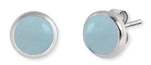 Engelsrufer Silberne Ohrringe mit blauem Achat ERE-BA-ST