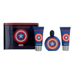 EP Line Captain America - EDT 100 ml + After Shave Balsam 100 ml + Duschgel 100 ml