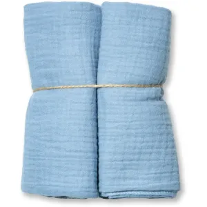 T-TOMI Muslin Diapers Blue Stoffwindeln 65 x 65 cm 2 St