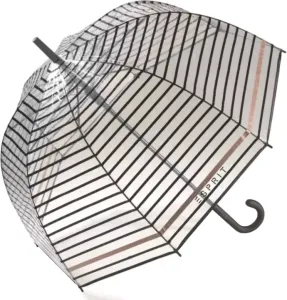Esprit Damen Stock-Regenschirm Long AC Copper stripes 53337