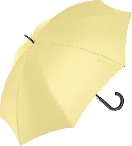 Esprit Damen Stock Regenschirm Long AC Lemon meringue 57008