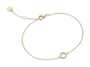 Esprit Elegantes vergoldetes Armband mit Kreis ESBR01661217