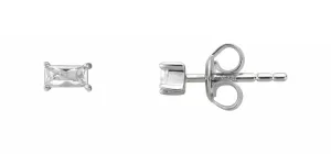 Esprit Minimalistische Silberohrringe mit Zirkonen ESER01971100