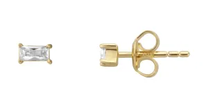 Esprit Minimalistische vergoldete Ohrringe mit Zirkonen ESER01971200