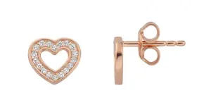 Esprit Romantische Bronze Ohrringen mit Zirkonen ESER02511300