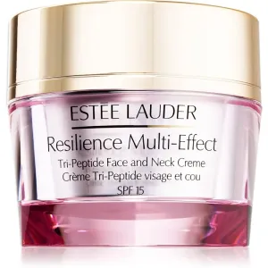Estée Lauder Resilience Multi-Effect Tri-Peptide Face and Neck Creme SPF 15 intensiv nährende Creme für normale Haut und Mischhaut SPF 15 50 ml