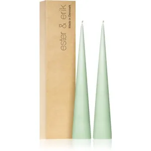 ester & erik cone candles eucalyptus (no. 66) kerze 2x25 cm
